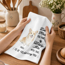 Load image into Gallery viewer, Personalized Corgi Dog Kitchen Towel Custom Gift for Dog Mom
