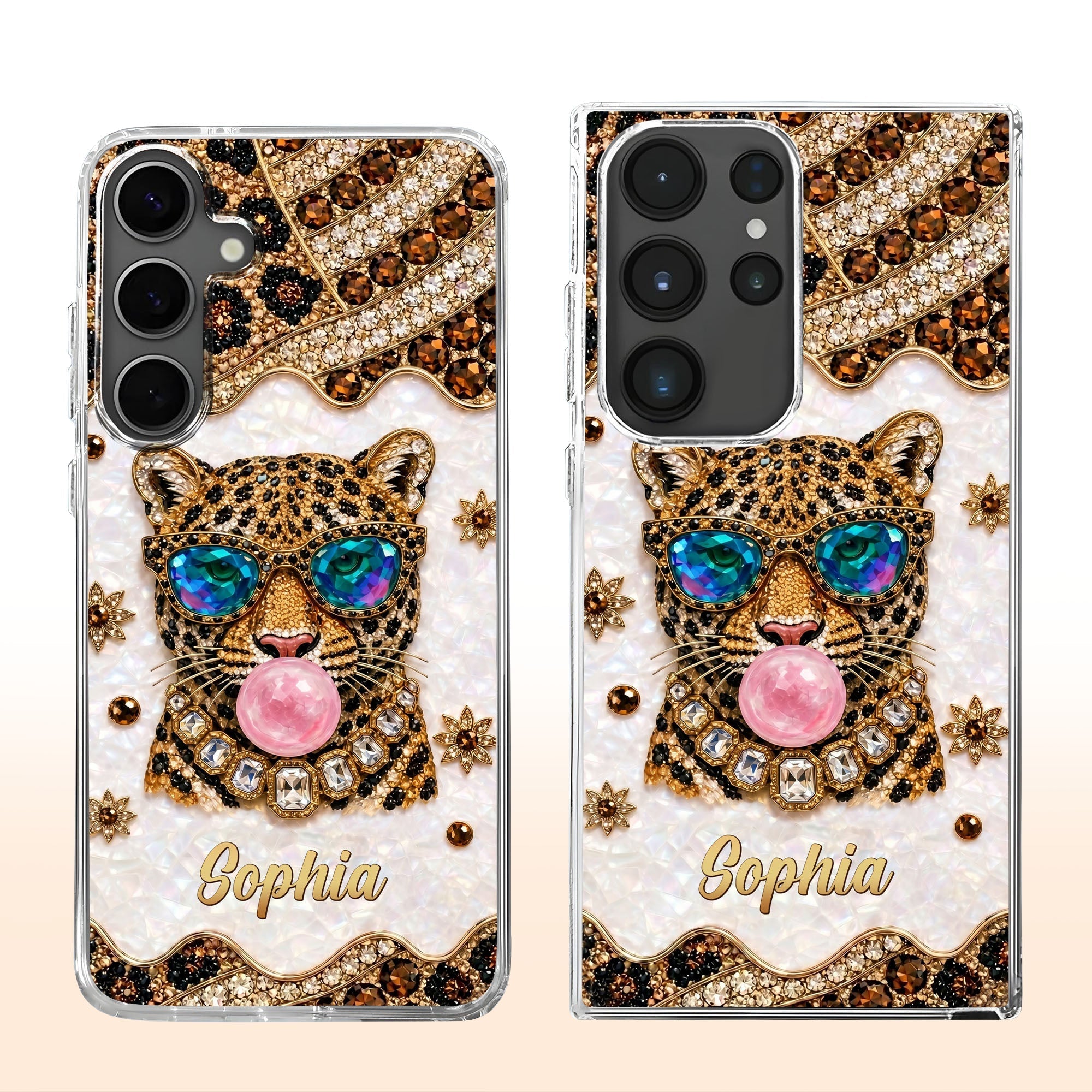 Personalized Clear Phone Case Custom Name Girl Boss Gift