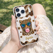Load image into Gallery viewer, Personalized Clear Phone Case Custom Name Girl Boss Gift
