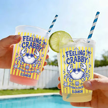 Load image into Gallery viewer, Personalized Frosted Cups Custom Name Crab Beach Party Gift
