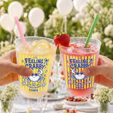 Load image into Gallery viewer, Personalized Frosted Cups Custom Name Crab Beach Party Gift
