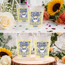 Load image into Gallery viewer, Personalized Frosted Cups Custom Name Crab Beach Party Gift
