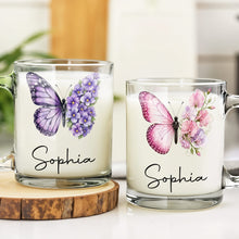 Load image into Gallery viewer, Personalized Birth Month Flowers Glass Mug Custom Gift for Her
