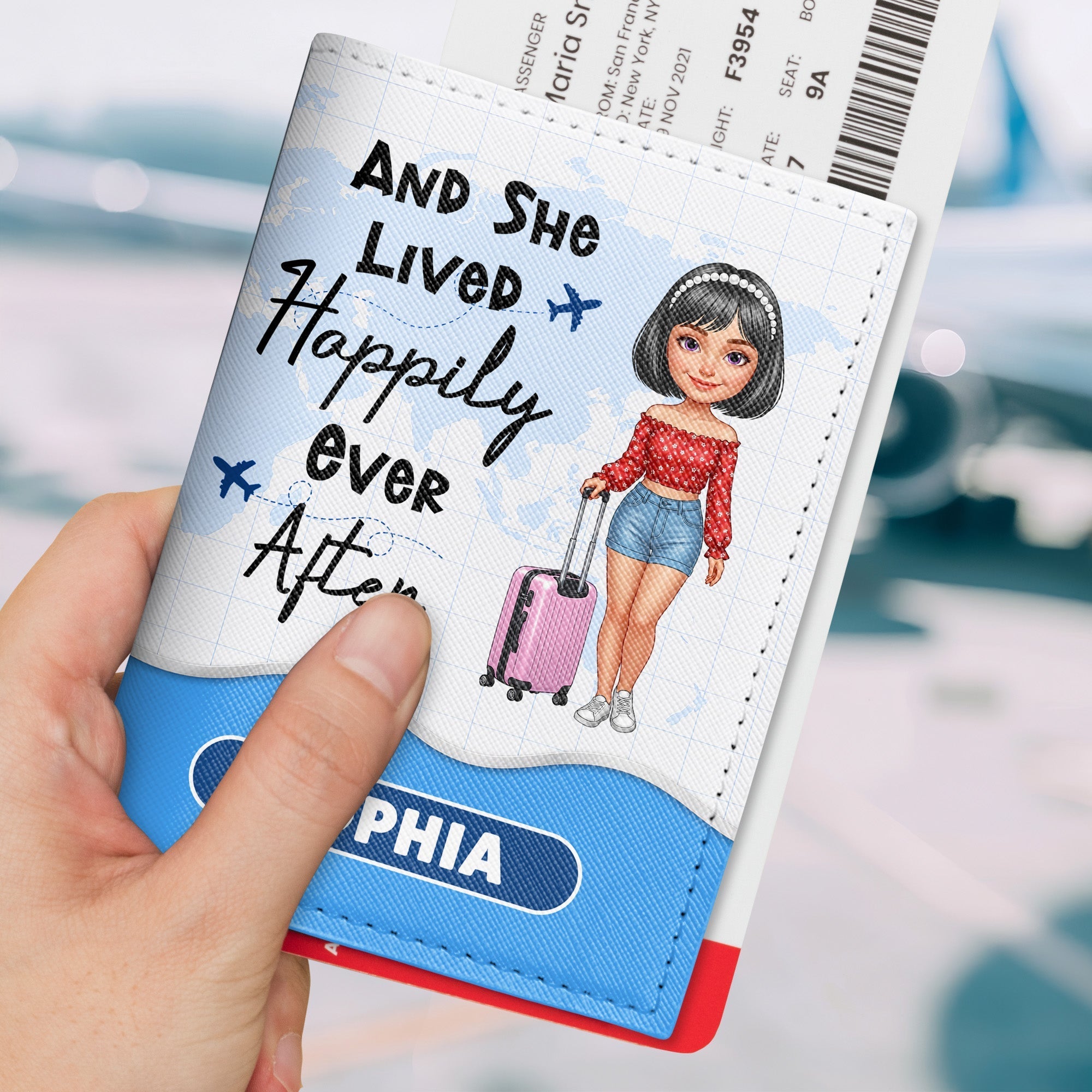 Personalized Passport Cover Custom Name Travel Accessory