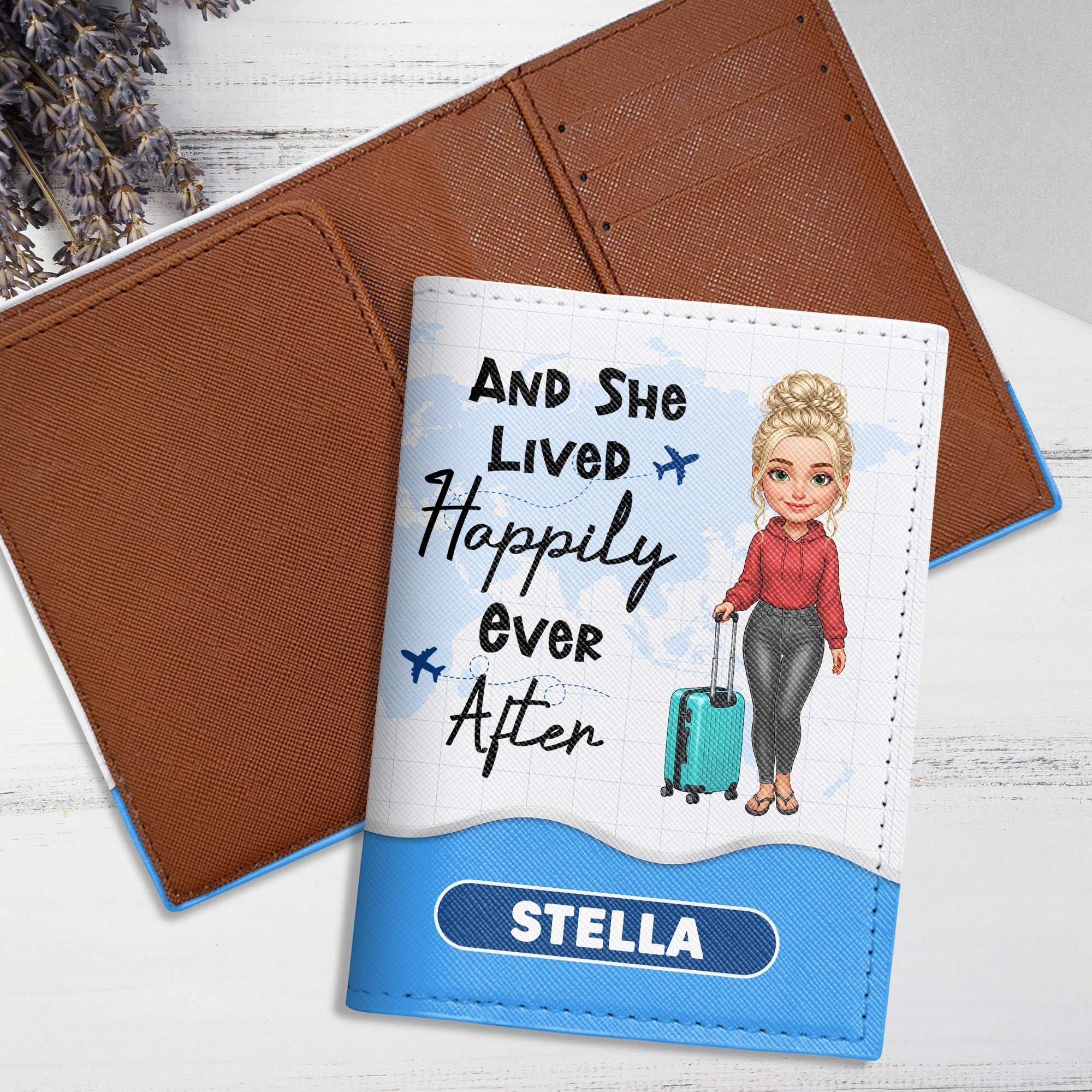 Personalized Passport Cover Custom Name Travel Accessory