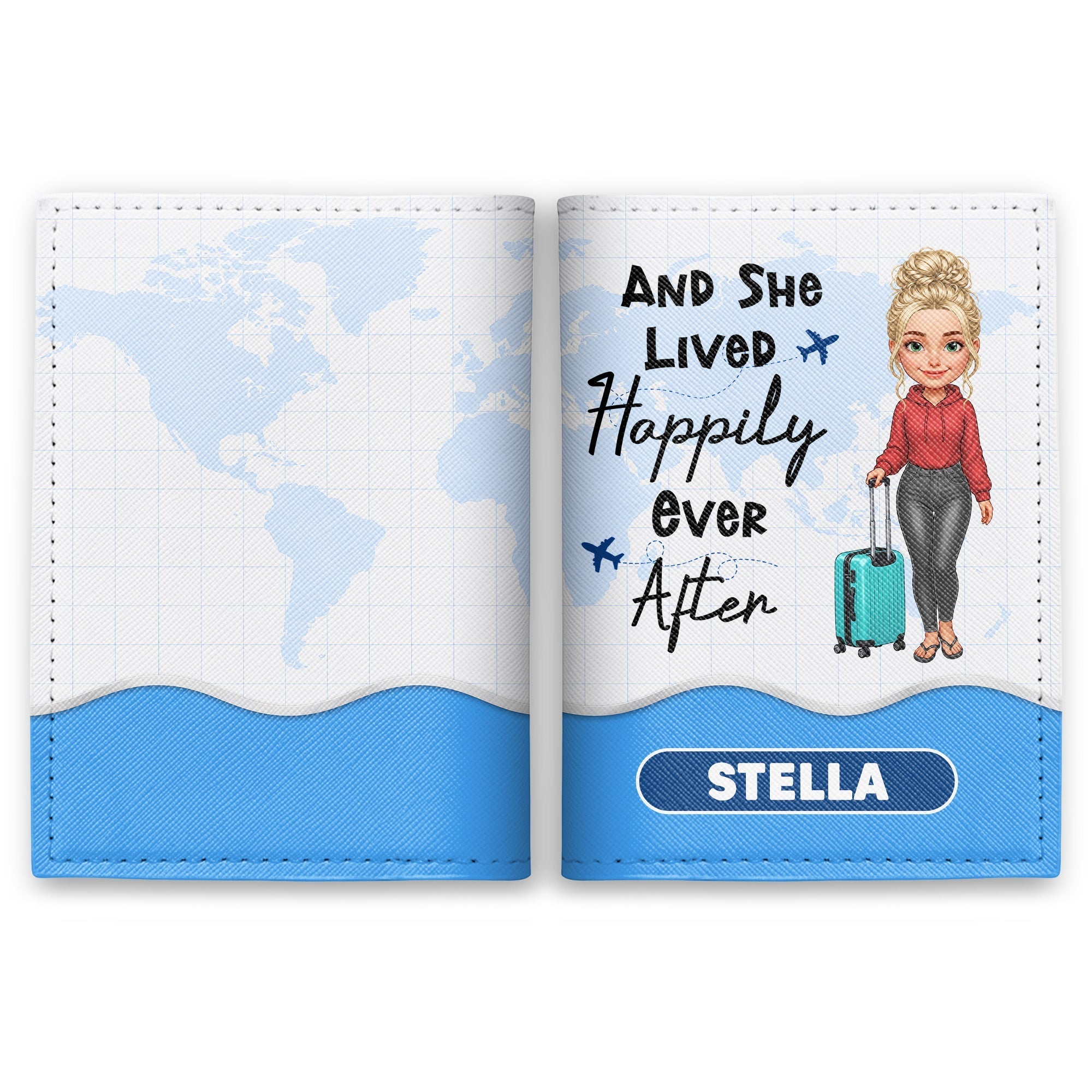Personalized Passport Cover Custom Name Travel Accessory