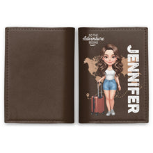 Load image into Gallery viewer, Personalized Travel Passport Holder Custom Name for Girls
