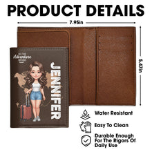 Load image into Gallery viewer, Personalized Travel Passport Holder Custom Name for Girls
