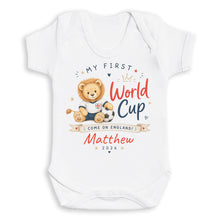 Load image into Gallery viewer, Personalized Baby Jersey Bodysuit My First World Cup Gift for New Parents

