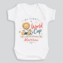 Load image into Gallery viewer, Personalized Baby Jersey Bodysuit My First World Cup Gift for New Parents
