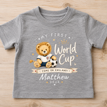 Load image into Gallery viewer, Personalized Baby Jersey Bodysuit My First World Cup Gift for New Parents

