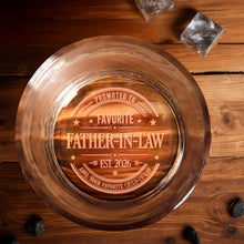 Load image into Gallery viewer, Personalized Engraved Whiskey Glass Gift for Father-in-Law
