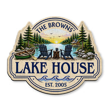 Load image into Gallery viewer, Personalized Lake House Custom Shaped Doormat Gift Idea
