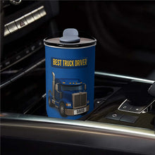 Load image into Gallery viewer, Personalized Blue Semi Truck Tumbler Custom Name Gift for Dad
