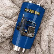 Load image into Gallery viewer, Personalized 20oz Stainless Steel Tumbler Custom Name Gift for Truck Driver
