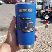 Load image into Gallery viewer, Personalized 20oz Stainless Steel Tumbler Custom Name Gift for Truck Driver
