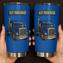 Load image into Gallery viewer, Personalized 20oz Stainless Steel Tumbler Custom Name Gift for Truck Driver
