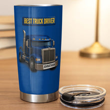 Load image into Gallery viewer, Personalized 20oz Stainless Steel Tumbler Custom Name Gift for Truck Driver
