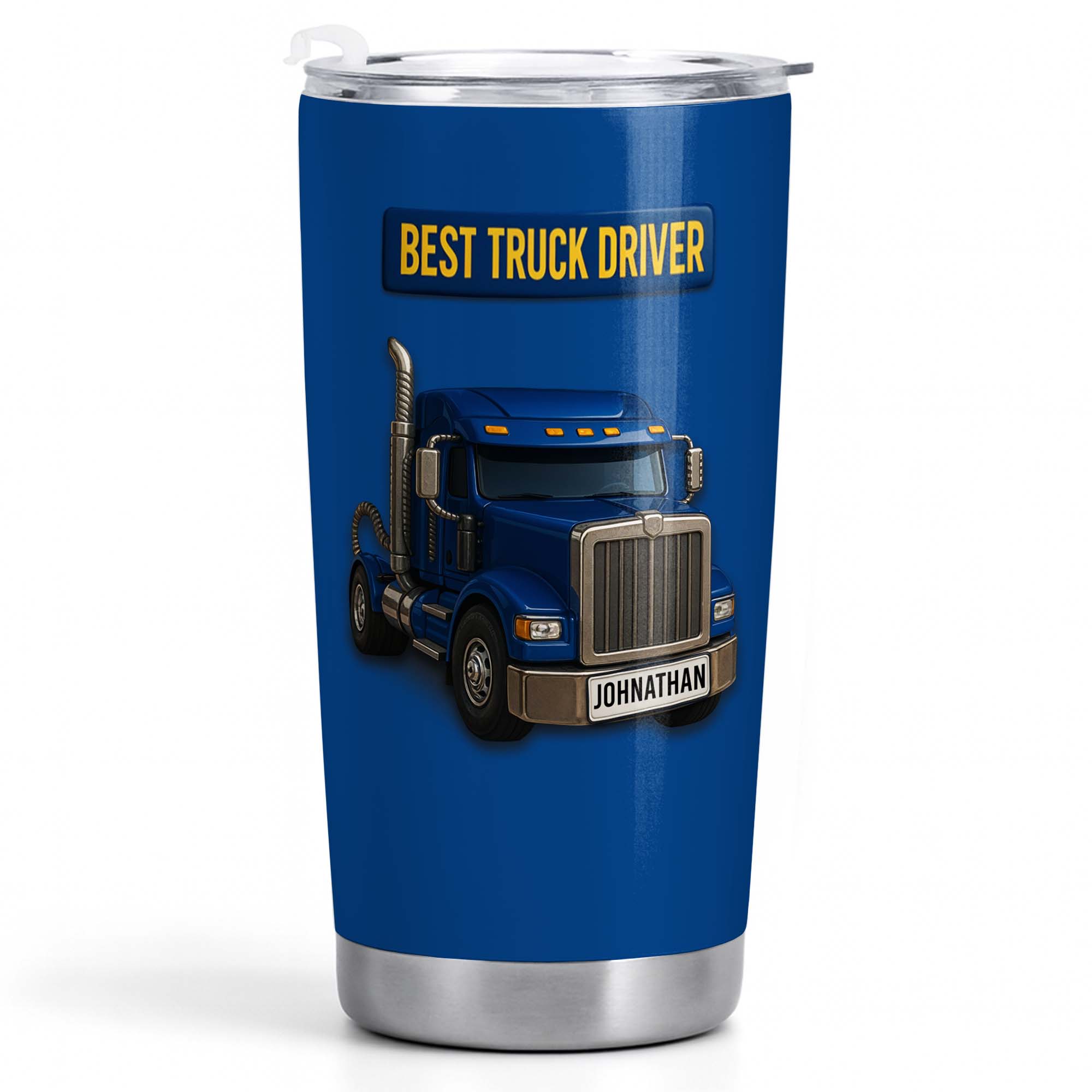 Personalized 20oz Stainless Steel Tumbler Custom Name Gift for Truck Driver