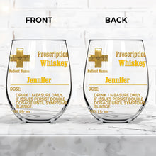 Load image into Gallery viewer, Personalized Stemless Wine Glass Custom Name Gift for Dad
