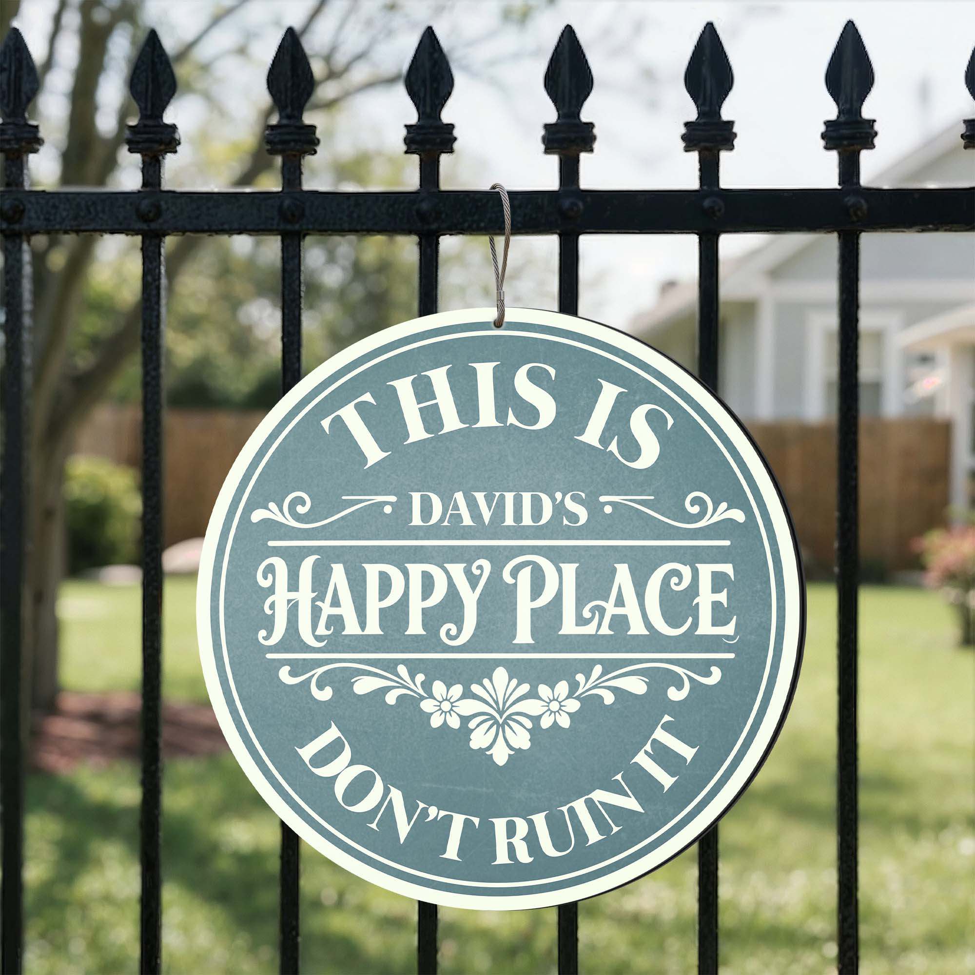 Personalized Custom Shaped Metal Sign Family Gift Decor