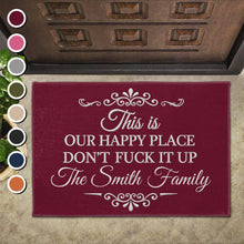 Load image into Gallery viewer, Personalized Family Doormat Custom Name Welcome Gift
