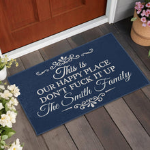 Load image into Gallery viewer, Personalized Family Doormat Custom Name Welcome Gift
