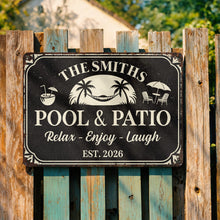 Load image into Gallery viewer, Personalized Metal Sign Custom Family Name Wall Decor Gift
