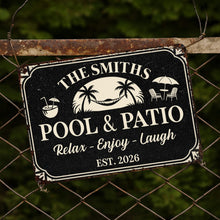 Load image into Gallery viewer, Personalized Metal Sign Custom Family Name Wall Decor Gift
