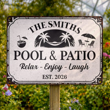 Load image into Gallery viewer, Personalized Metal Sign Custom Family Name Wall Decor Gift
