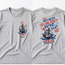 Load image into Gallery viewer, Personalized 4th of July T-Shirt Custom Name Anchor Gift
