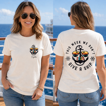 Load image into Gallery viewer, Personalized Custom T-Shirt Anchor Design Gift for Couples
