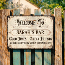 Load image into Gallery viewer, Personalized Metal Sign Custom Name Gift for Bar Decor
