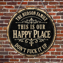 Load image into Gallery viewer, Personalized Custom Shaped Metal Sign Family Name Gift
