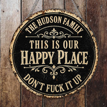 Load image into Gallery viewer, Personalized Custom Shaped Metal Sign Family Name Gift

