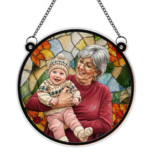Load image into Gallery viewer, Personalized Photo Suncatcher Custom Gift for Grandma, Mom
