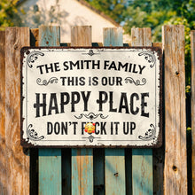Load image into Gallery viewer, Personalized Metal Sign Custom Family Name Gift for Home
