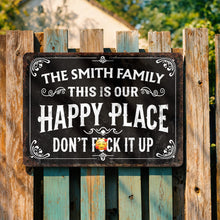Load image into Gallery viewer, Personalized Metal Sign Custom Family Name Gift for Home
