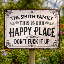 Load image into Gallery viewer, Personalized Metal Sign Custom Family Name Gift for Home
