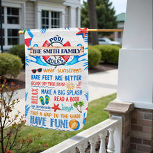 Load image into Gallery viewer, Personalized Garden Flag Custom Family Name Summer Decor
