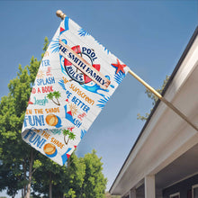 Load image into Gallery viewer, Personalized Garden Flag Custom Family Name Summer Decor
