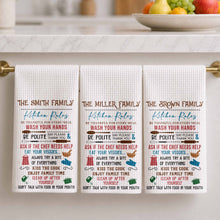 Load image into Gallery viewer, Personalized Kitchen Towel Custom Family Name Gift Idea
