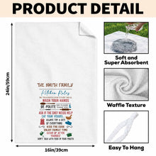 Load image into Gallery viewer, Personalized Kitchen Towel Custom Family Name Gift Idea
