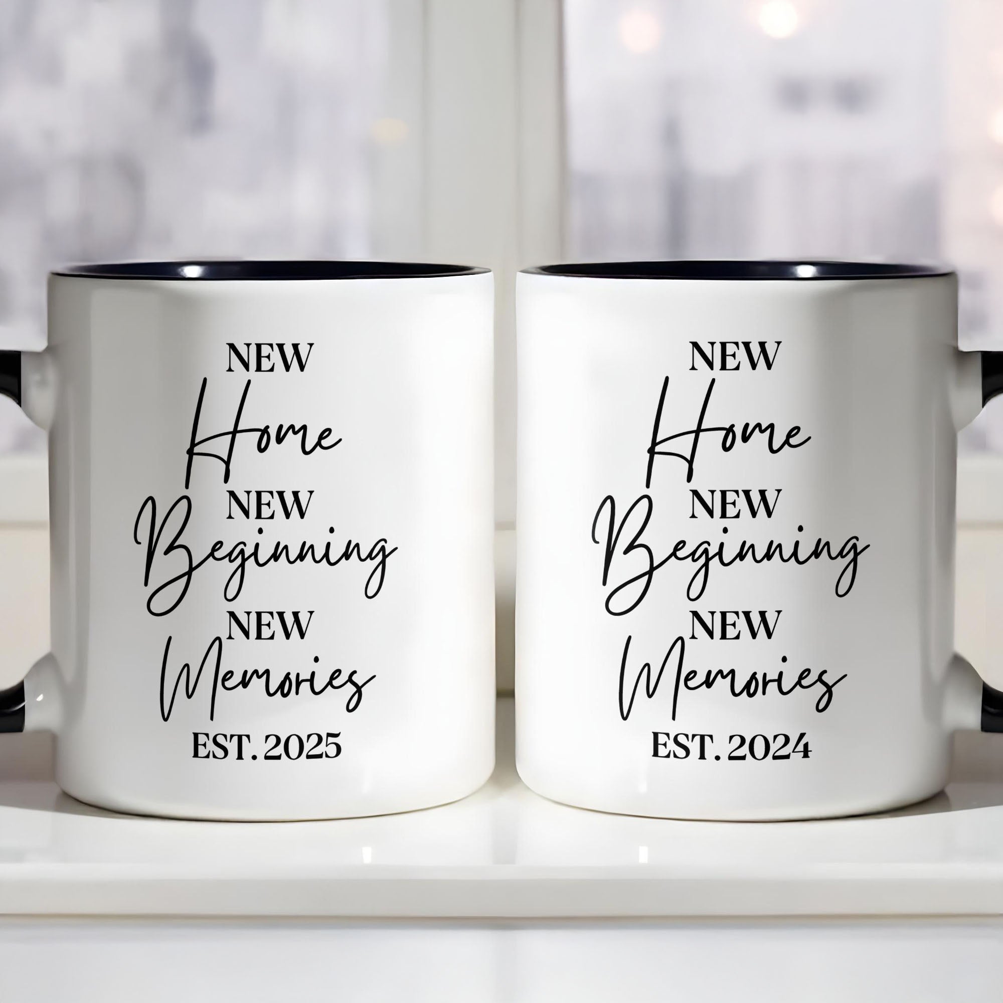 Personalized Custom Accent Mug New Home Gift for Family
