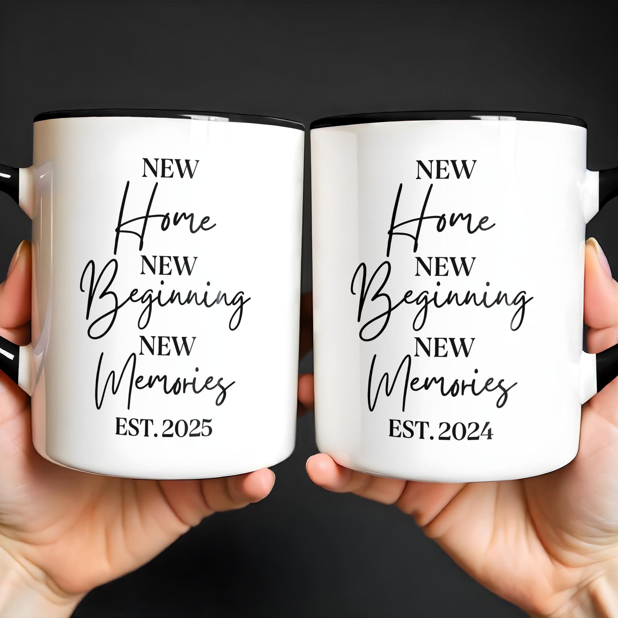 Personalized Custom Accent Mug New Home Gift for Family