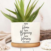 Load image into Gallery viewer, Personalized Ceramic Plant Pot Custom Year Gift for New Home
