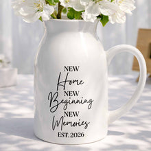 Load image into Gallery viewer, Personalized Ceramic Flower Vase Custom Year Gift for Home
