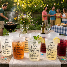 Load image into Gallery viewer, Personalized Frosted Cups Custom Design New Home Gift
