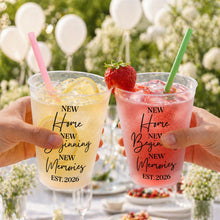 Load image into Gallery viewer, Personalized Frosted Cups Custom Design New Home Gift
