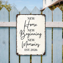 Load image into Gallery viewer, Personalized Metal Sign Custom Design Gift for New Home
